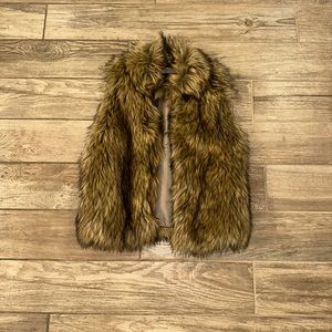 Faux fur vest